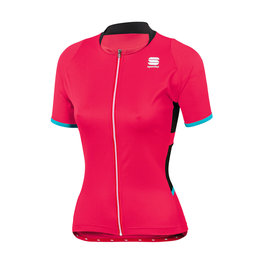 SPORTFUL Cyklistický dres s krátkým rukávem - LUNA LADY - černá/růžová
