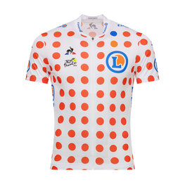 Cyklistický dres s krátkým rukávem - TOUR DE FRANCE 2019 - červená/bílá