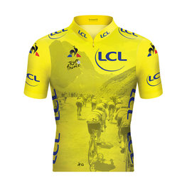 Cyklistický dres s krátkým rukávem - TOUR DE FRANCE 2019 - žlutá