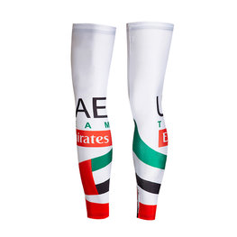 Cyklistické návleky po celé délce nohy - UAE 2019  - červená/bílá/zelená/černá