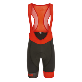 Cyklistické kalhoty krátké s laclem - LEGEND - černá/červená